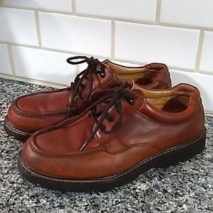 Dockers Waterproof Brown Leather Men's Lace Up Oxford Shoes. Sz 10W